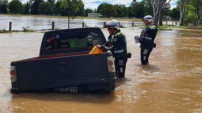 POLICE RESCUE: Officers from Richmond Police District Police Rescue were at Rappville to assist with flood recovery and rescue operations on March 24, 2021.