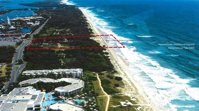 The terminal would be located at the Spit.