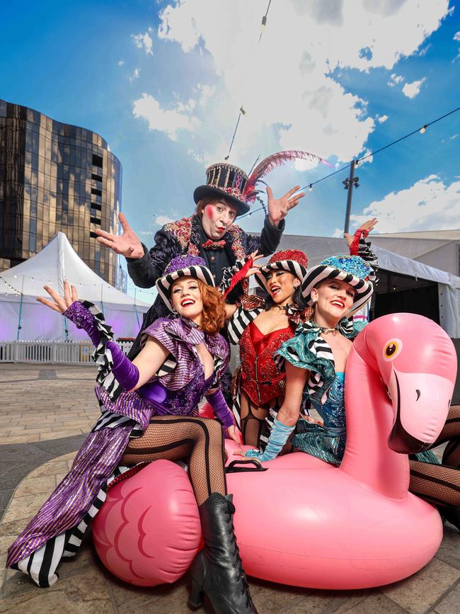 Pink Flamingo performers. Picture: Russell Millard Photography