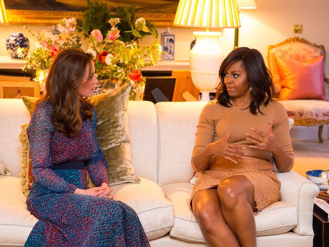 Kate Middleton and Obama formed a friendship of their own. Picture: Getty Images