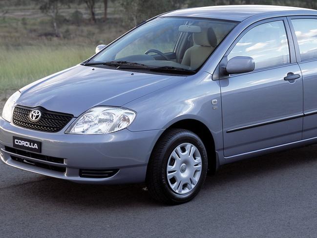 A 2004 Toyota Corolla like the kind added to the compulsory recall of Takata airbags.