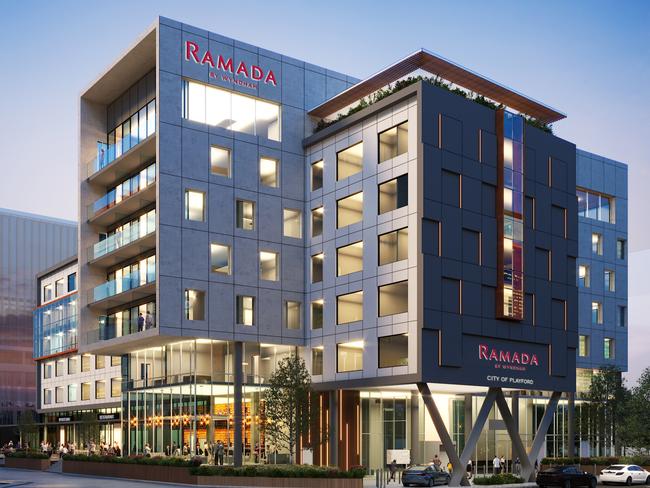 The Ramada hotel in Playford is set to open in early 2021. Pic supplied.