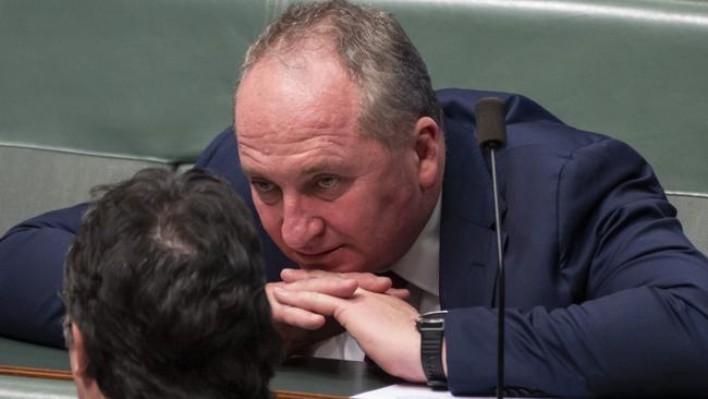 Barnaby Joyce during Question Time on Monday. Picture: NCA NewsWire / Martin Ollman