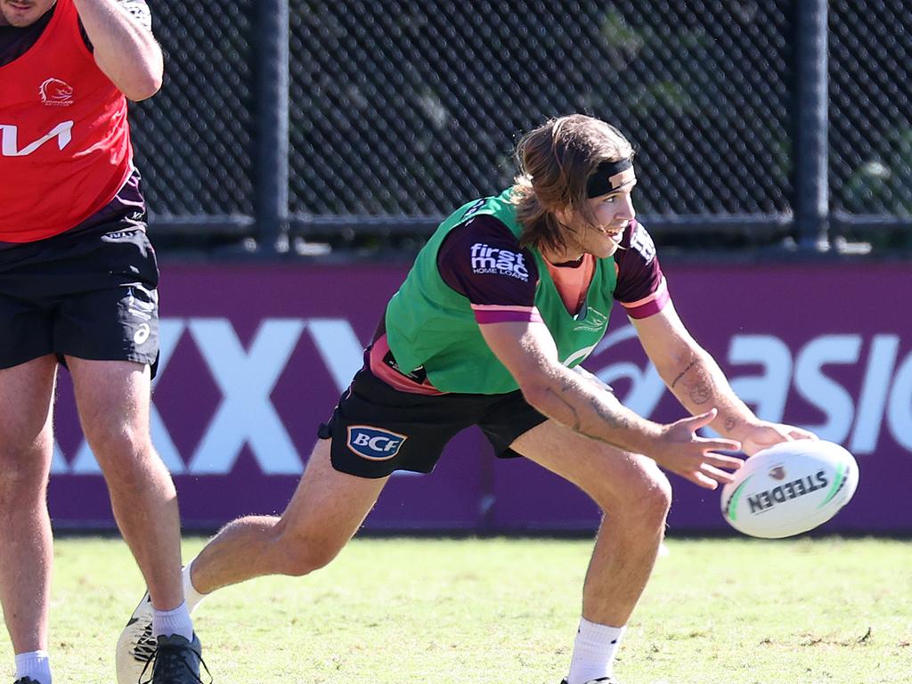 Blake Mozer will wear the No.14 jersey for the Broncos. Picture: Liam Kidston