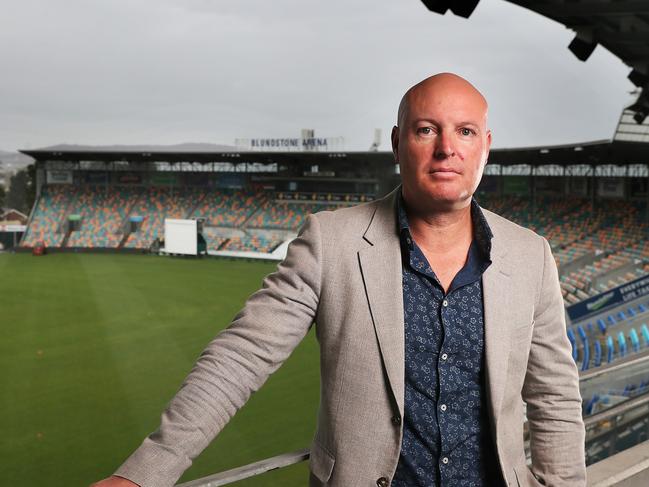 Cricket Tasmania CEO Dominic Baker at Blundstone Arena where an ODI cricket match between Australia and New Zealand will go ahead with no spectators due to fears of coronavirus.  Picture: NIKKI DAVIS-JONES