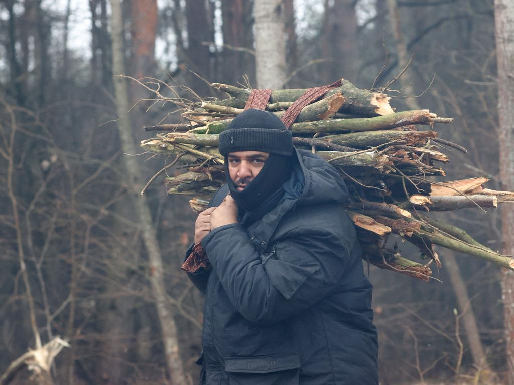 Hundreds of migrants are trapped in freezing temperatures on the border. Picture: Ramil Nasibulin/AFP