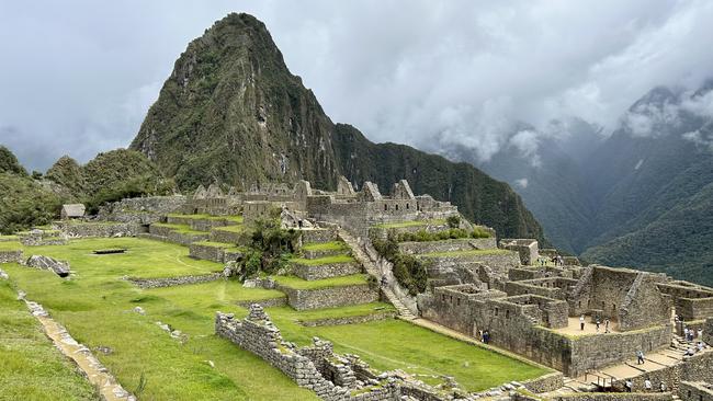 A view of Machu Picchu in Peru, which stands 2,430 m above sea-level, created by the Inca Empire. Picture: Troy Bramston.