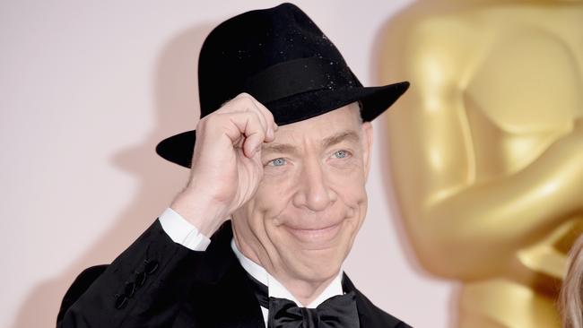 Crowd favourite ... actor J.K. Simmons arrives. Picture: Getty Images