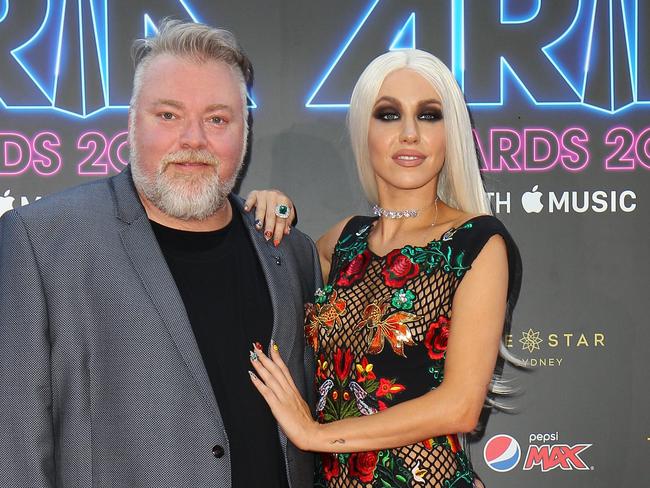 Kyle Sandilands and Imogen Anthony. Picture: Lisa Maree Williams/Getty Images