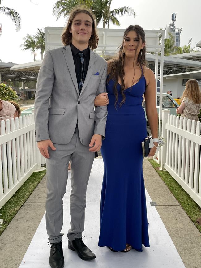 Ned Dwyer and Maya Hannah at the 2023 Unity College formal.