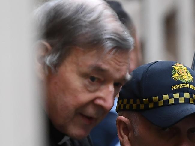 George Pell departs the Supreme Court of Victoria, Melbourne, Wednesday, August 21, 2019. Cardinal George Pell's appeal has been dismissed by the Court of Appeal and he will remain in prison. (AAP Image/James Ross) NO ARCHIVING