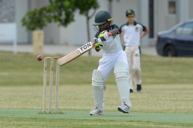 Ryan Weththasinghe batting during an Ipswich under-12s in 2018. The Sri Lankan all-rounder still plays for Ipswich.