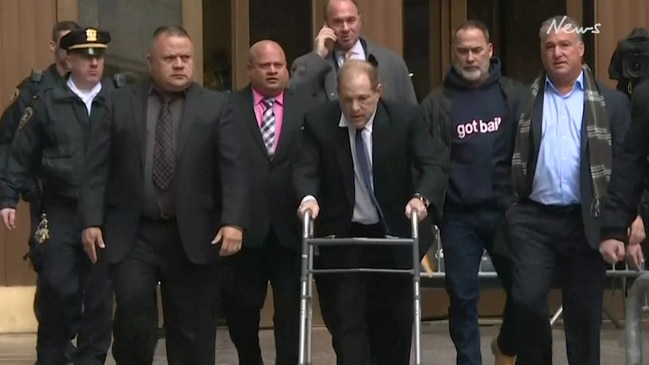 Harvey Weinstein leaves court after bail increased to $5 million