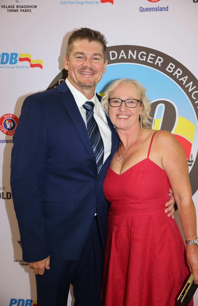 Anthony Henderson and Colleen Henderson at the Surf Life Saving Queensland Point Danger Branch centennial celebration at Sea World for Gold Coast at Large. Picture, Portia Large.