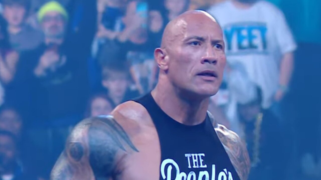 WWE fans aren’t happy with The Rock right now. Photo: Twitter