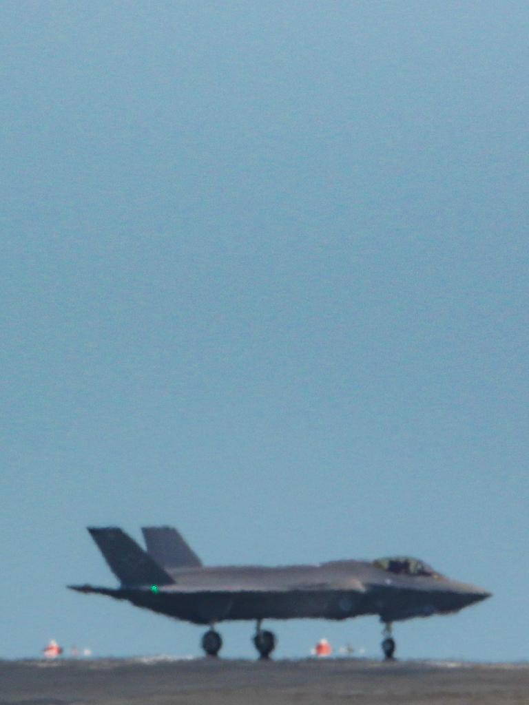 One of RAAF's new additions , The F-35A Lightning 2 will be among 50 fighting planes involved in Exercise Arnhem Thunder 21 over the Top End . Picture Glenn Campbell