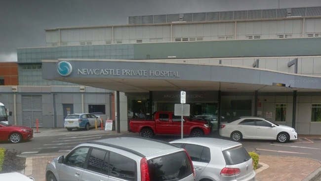 Newcastle Private Hospital. Google street view.