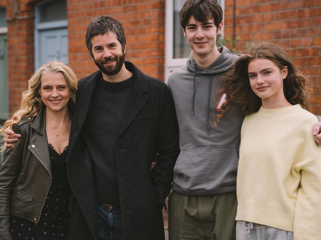 Mix Tape cast left to right – Teresa Palmer, Jim Sturgess, Rory Walton-Smith & Florence Hunt. Photo: Binge