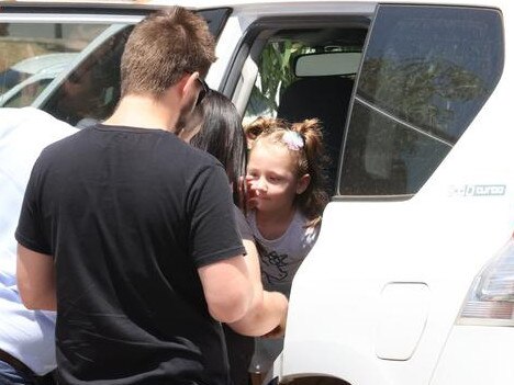 Cleo Smith pictured with her mum Ellie Smith and stepdad Jake Gliddon. Picture: Jackson Flindell/The West Australian