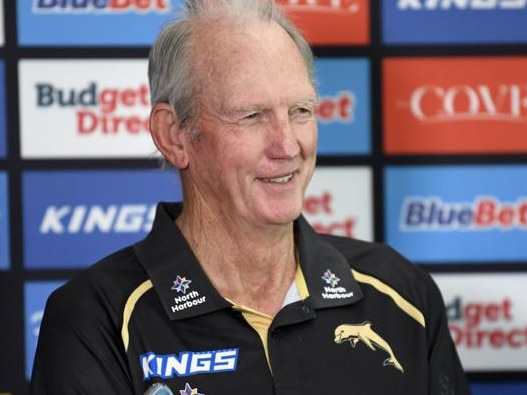 Wayne Bennett on day one of the Dolphins' pre-season. NRL Imagery