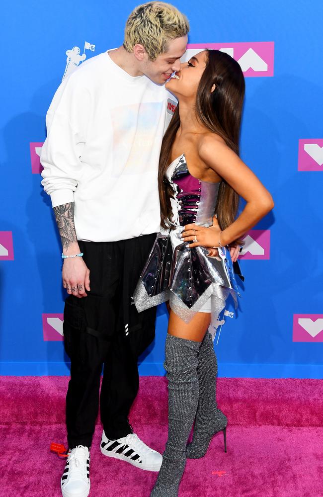 Pete Davison and Ariana Grande attend the 2018 MTV Video Music Awards at Radio City Music Hall on August 20, 2018 in New York City. Picture: Nicholas Hunt/Getty Images for MTV
