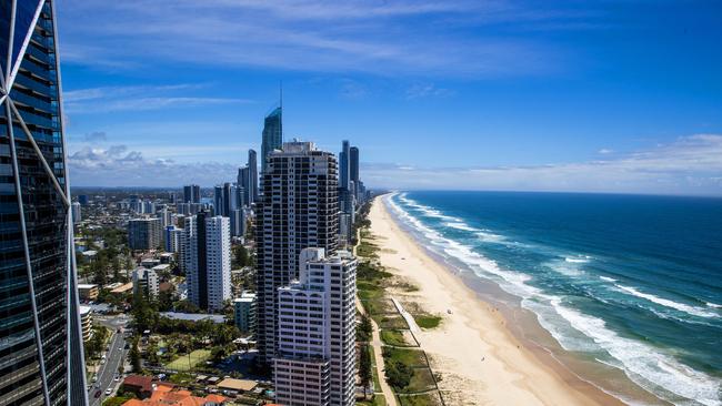 The world-famous Gold Coast is also a popular spot to go for a break. Photo: Nigel Hallett