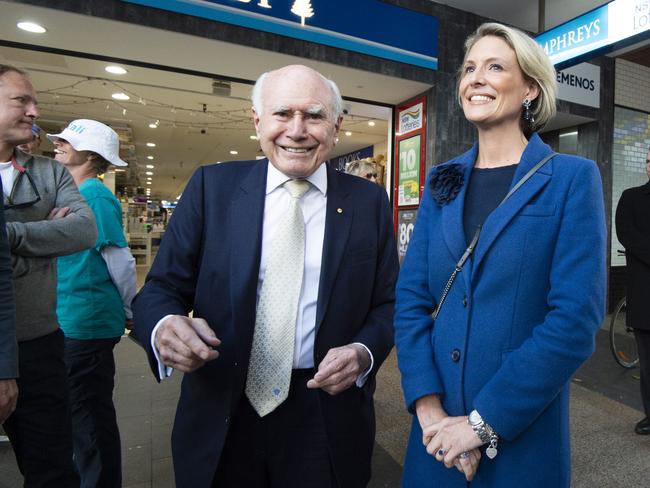 Katherine Deves and John Howard. Picture: Daily Telegraph / Monique Harmer