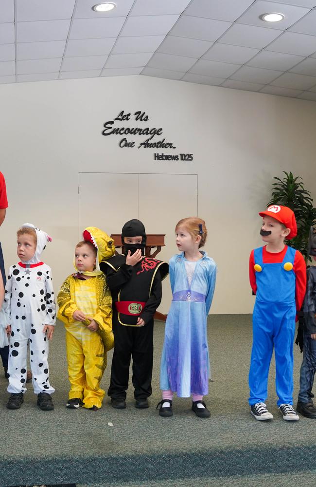 Students from the Faith Baptist Christian College in their Book Week costumes. Picture: Faith Baptist Christian College.