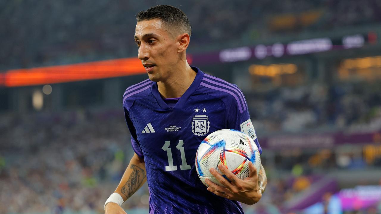 Angel Di Maria has played alongside Lionel Messi for years and their pair form one of the deadliest attacking combinations at the World Cup. Picture: Odd ANDERSEN / AFP