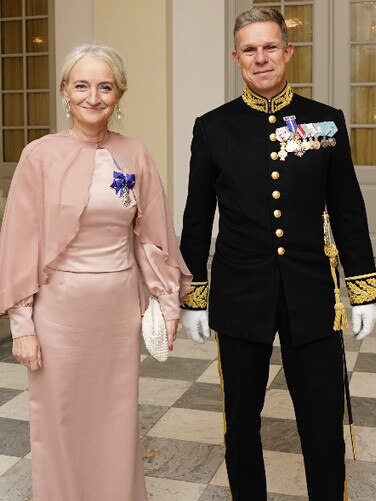 The private secretaries of Crown Princess Mary and Crown Prince Frederik, Henriette Ellermann-Kingombe and Morten Roland Hansen. Picture: X