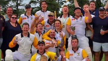 Bacchus Marsh celebrates its GDCA McIntyre Shield premiership.