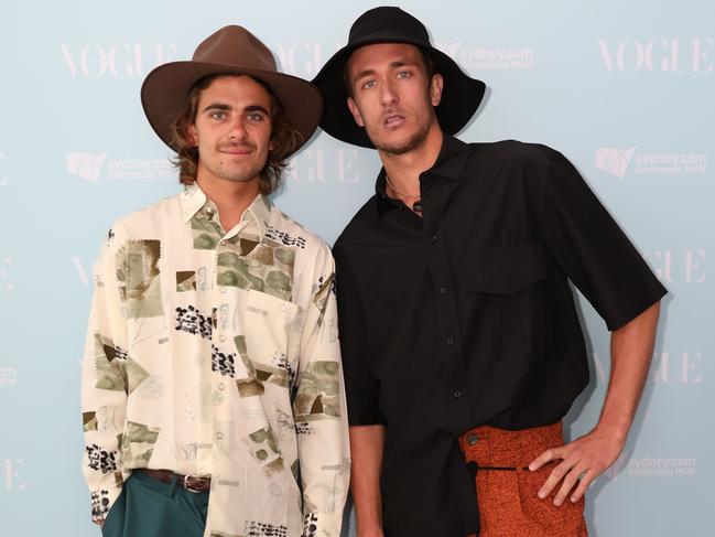 Matt Ford and Jack Steele of The Inspired Unemployed are quarantining at a Gold Coast Hotel. Picture: Damian Shaw