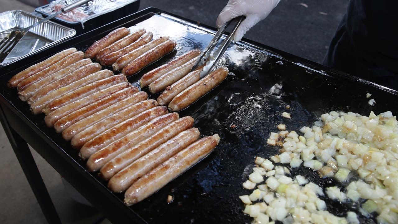 The ‘democracy sausage’ could become an endangered species thanks to pre-polling growth. Picture: AAP