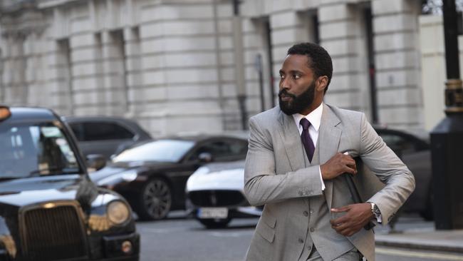 John David Washington in Christopher Nolan’s action-thriller, Tenet.