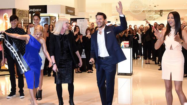 Models Jessica Gomes and Jason Dundas helped open the Macquarie Centre in 2014. Picture: Annika Enderborg