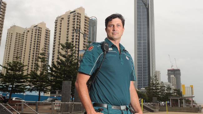 Queensland Ambulance spokesman, Senior Station officer Justin Payne. Picture Glenn Hampson