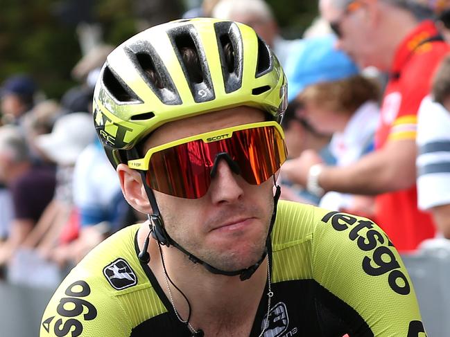 GEELONG, AUSTRALIA - FEBRUARY 02: Start / Simon Yates of The United Kingdom and Team Mitchelton-SCOTT / during the 6th Cadel Evans Great Ocean Road Race 2020, Elite Men's Race a 171km race from Geelong to Geelong / @CadelOfficial / #CadelRoadRace / #UCIWT / on February 02, 2020 in Geelong , Australia. (Photo by Con Chronis/Getty Images)