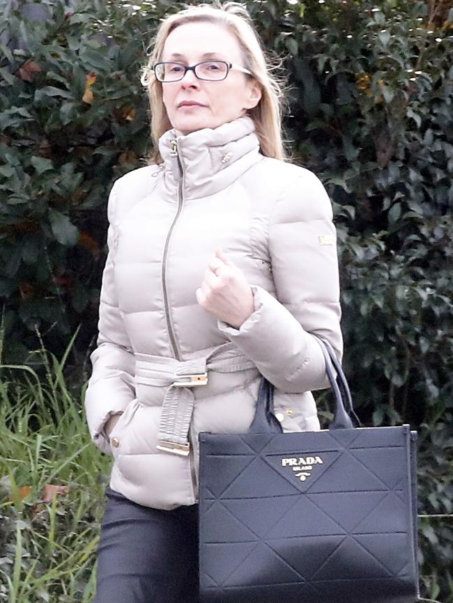 Mum Alexandra was seen carrying a Prada bag. Picture: Media Mode