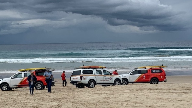 The shark attack scene at Kingscliff.