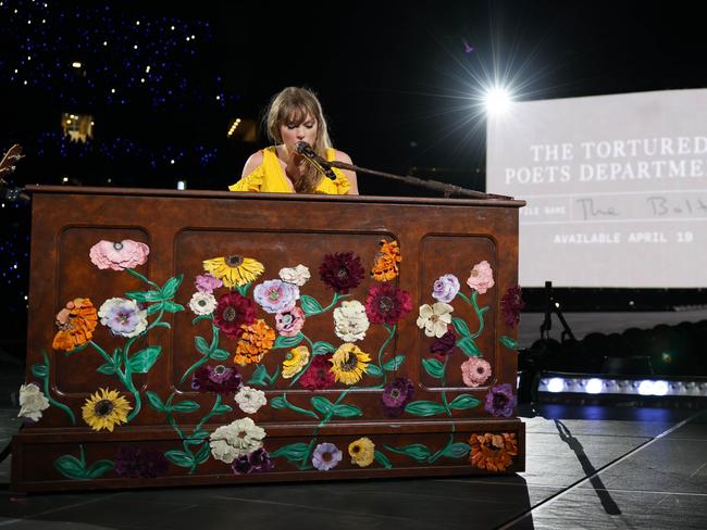 16/02/2024: US pop singer-songwriter Taylor Swift performs at the Melbourne Cricket Ground at the first Australian show of The Eras Tour. Picture: TAS Rights Management