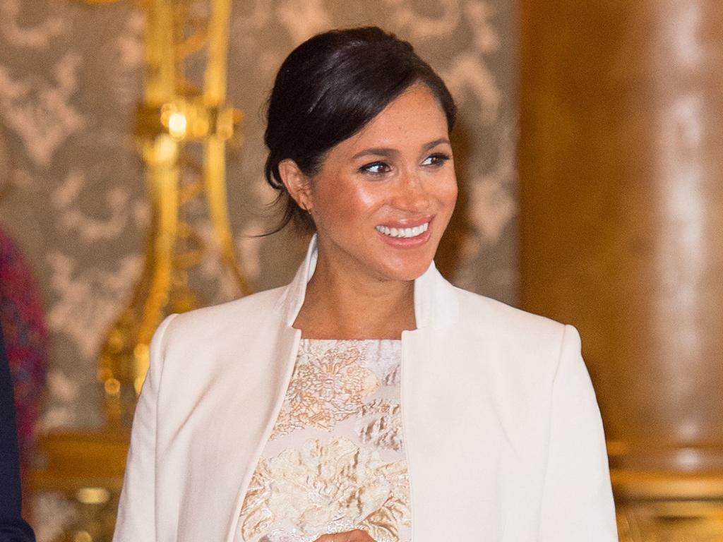 Meghan is due to give birth any day now. Picture: Dominic Lipinski — WPA Pool/Getty Images