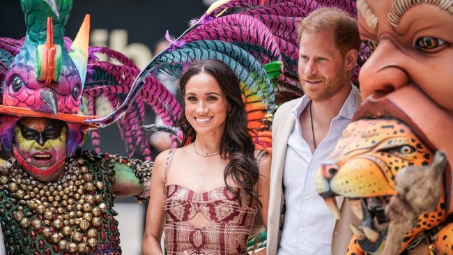 Meghan and Harry have finished a four day tour of Colombia. Picture: Diego Cuevas/Getty Images