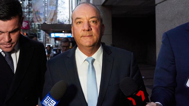 Mr Maguire is seen leaving the NSW Independent Commission Against Corruption after an earlier hearing. Picture: AAP Image/Erik Anderson