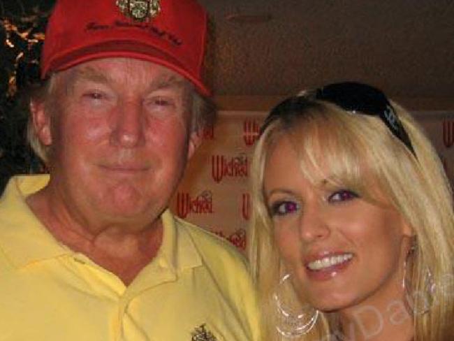 Donald Trump with Stephanie Clifford, whose stage name is Stormy Daniels, in a 2006 photo.