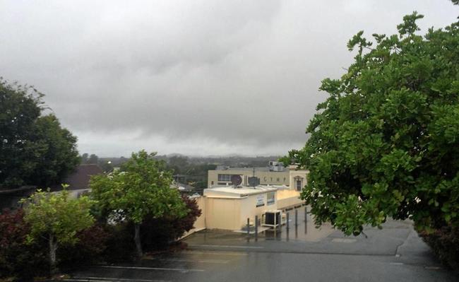 A rainy start to Wednesday morning sets the tone for the day in the Gympie CBD. Picture: Frances Klein