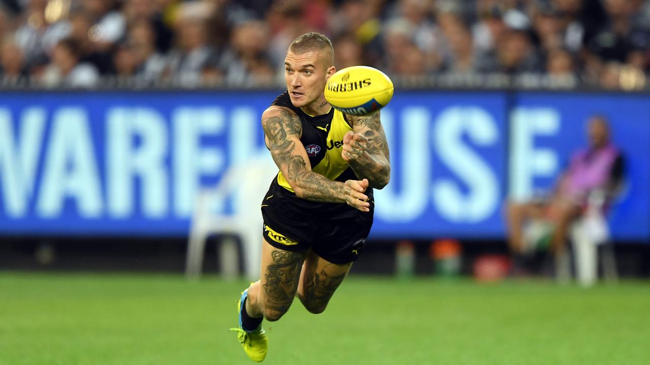Dustin Martin is flying out of SuperCoach teams at a rapid rate after averaging 97.5 SuperCoach points over the first two rounds.