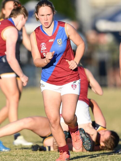 Ava Seton has become on of the top tier midfielders coming through the ranks at the Lions. Picture: Highflyer Images
