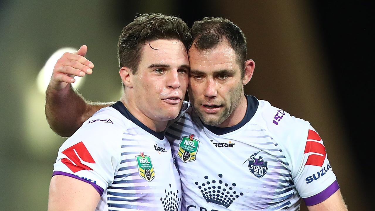 Brodie Croft is keen for Cameron Smith to join him at the Broncos. Picture: Getty Images