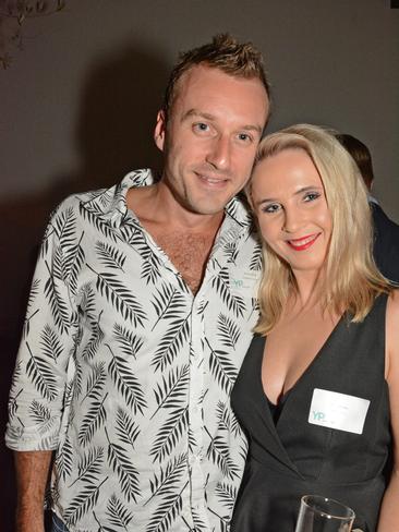 Rodney and Sandy Ronalds at Young Professionals GC cocktails at Bar Hellenika, Nobby Beach. Picture: Regina King