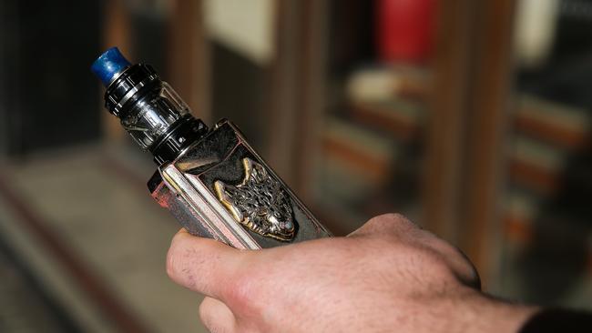 There is concern criminalising vaping will push the industry underground. Picture: Gaye Gerard